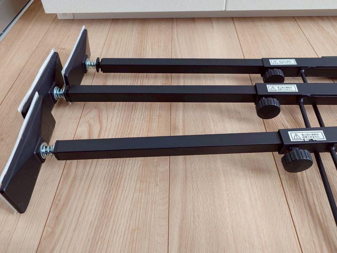 突っ張り壁面収納ワードローブNポルダ＋追加サイドパーツ＋追加棚板(幅40cm)