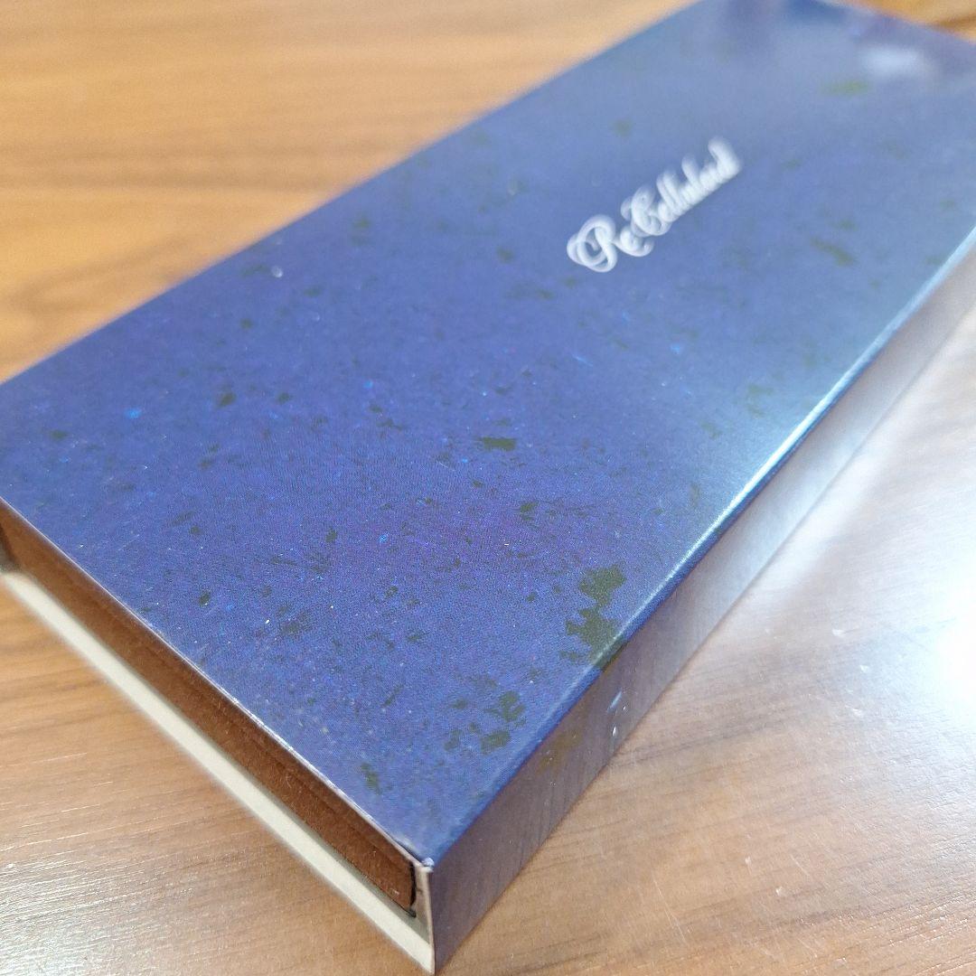 貴重【新品未使用】八角セルロイド ミッドナイトオーシャン 太字 万年筆