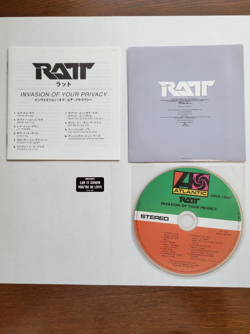 RATT / 紙ジャケット SHM-CD 完全生産限定盤(3枚セット)