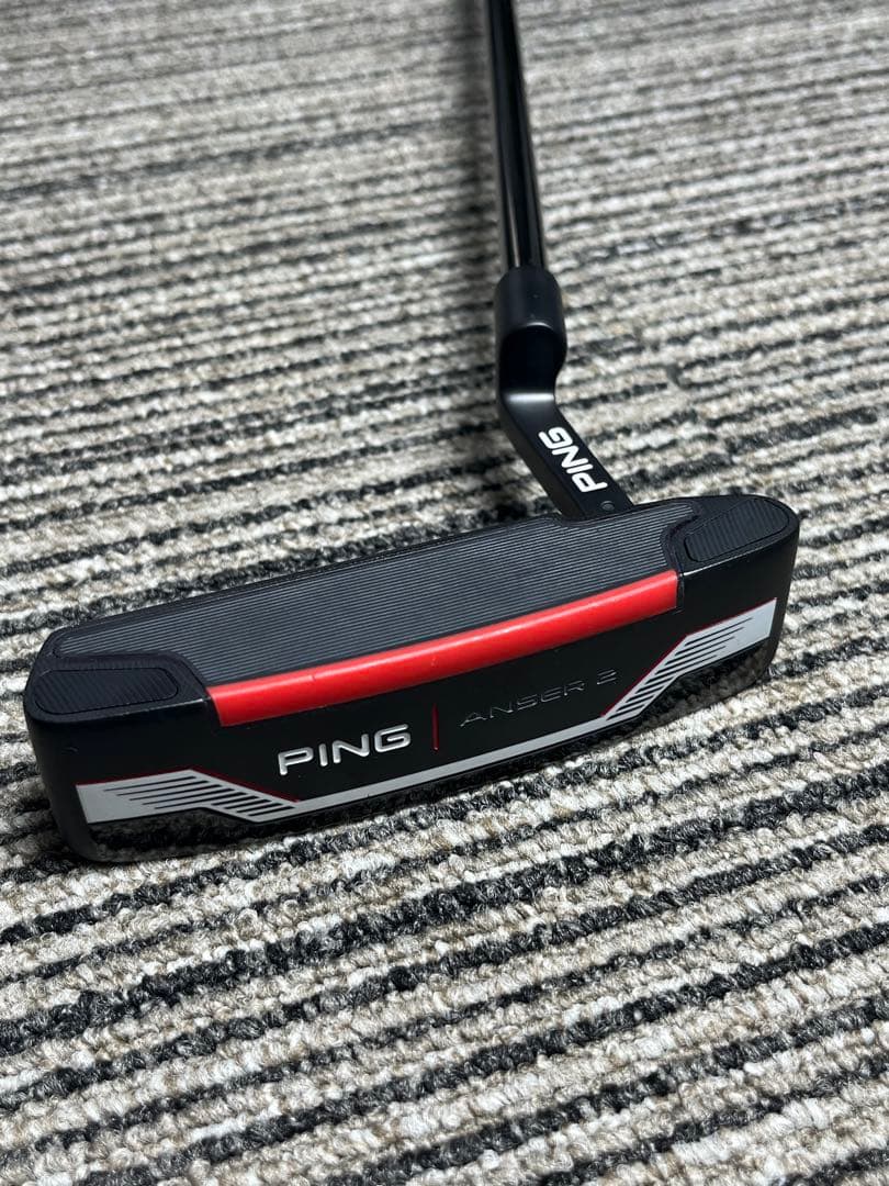 (未使用)PING ANSER 3 パター ブラック/レッド