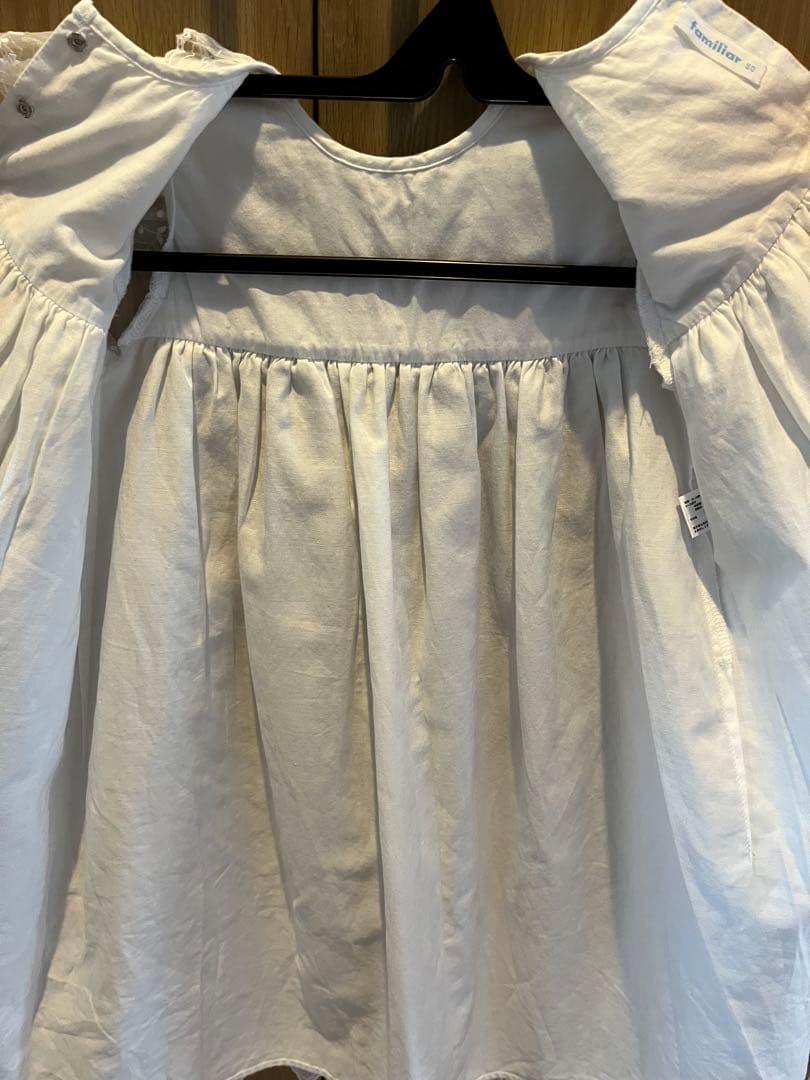 【くまちゃん】ファミリア セレモニー用ベビードレス 帽子セット