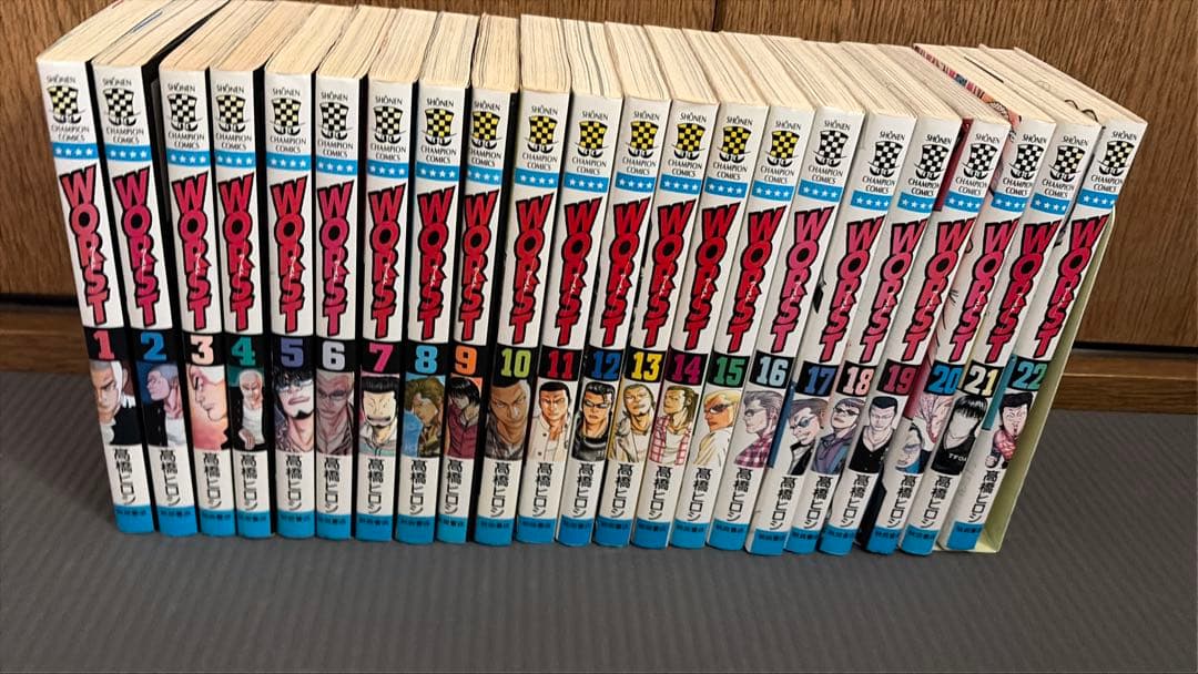 高橋ヒロシセット　クローズ　外伝　リキ　キューピー全巻セット➕worst1〜22