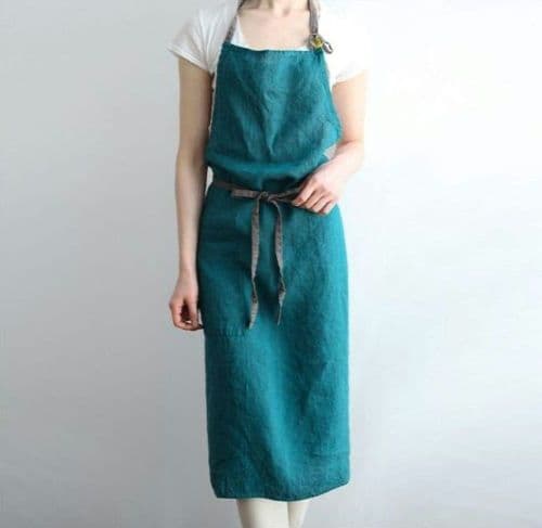 リーノエリーナ　エプロン　リネン