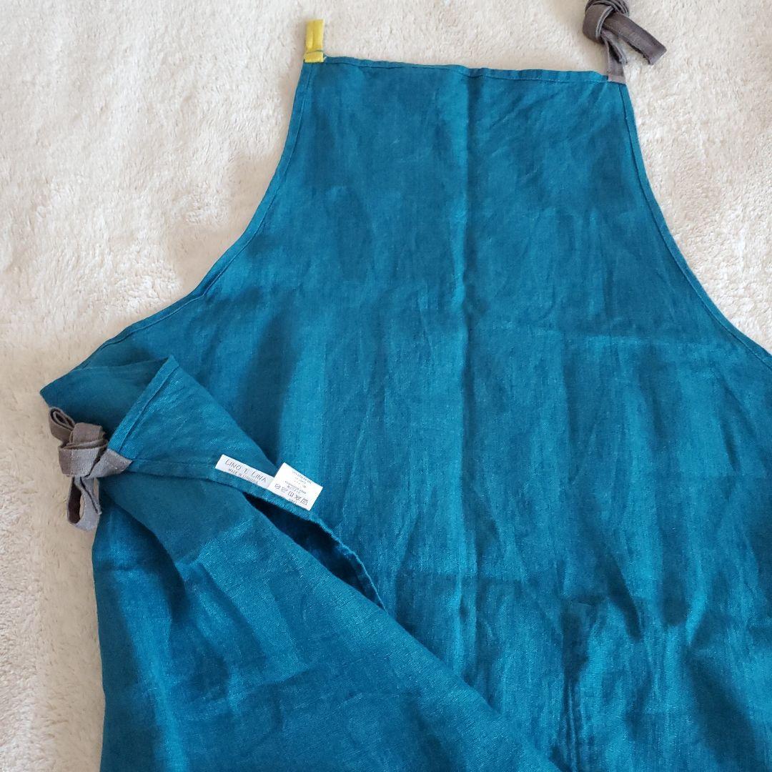 リーノエリーナ　エプロン　リネン