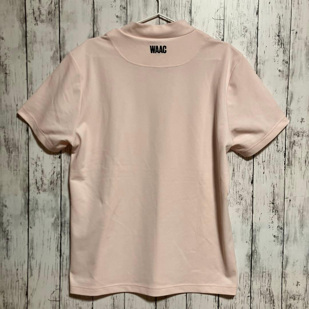 WAAC GOLF ワック ゴルフ メンズ 半袖モックネックシャツ L ピンク