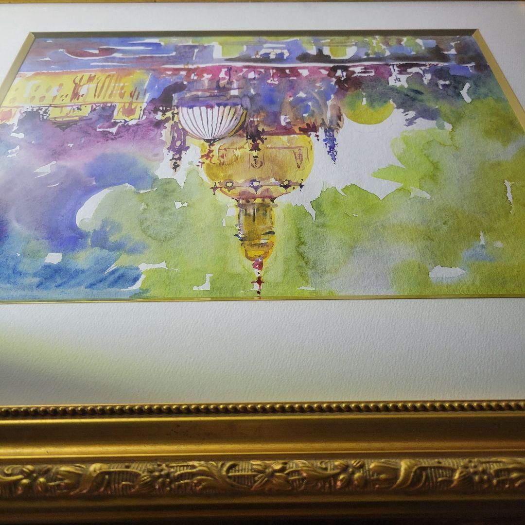 ベルナー(ハインツ・ヴェルナー)水彩画　3738　原画　直筆サイン　百貨店取扱