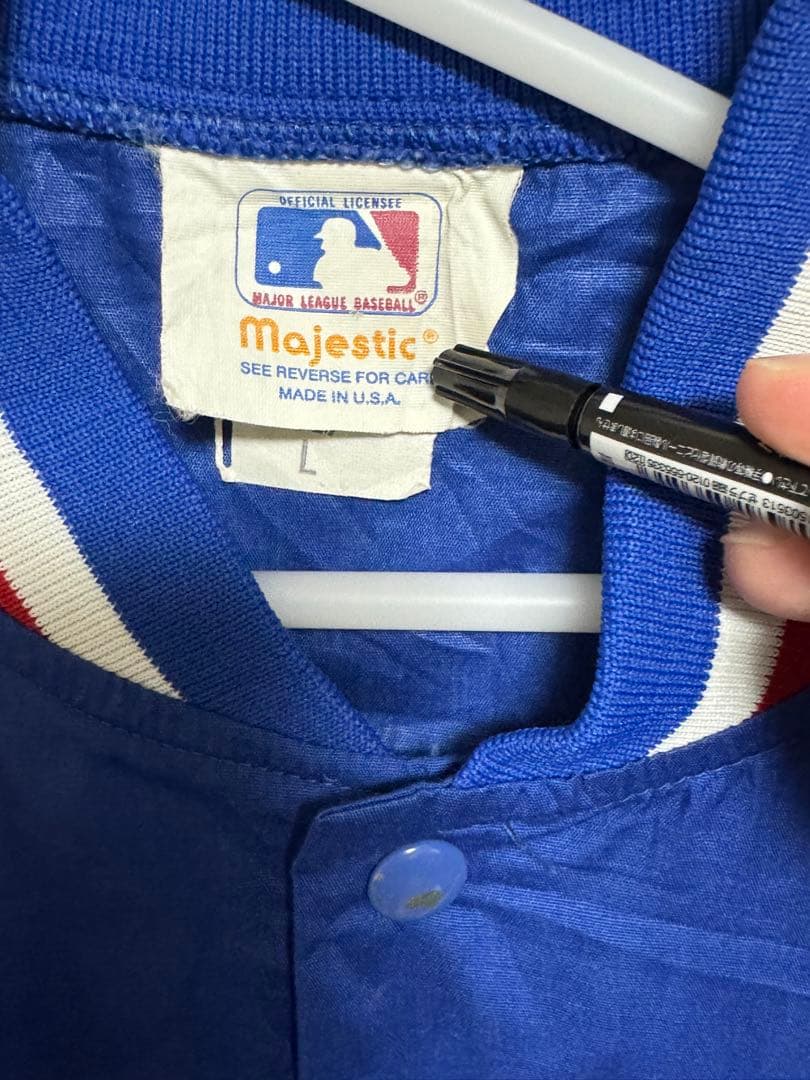 【希少】MLB シカゴカブス majestic 80's USA製 《Lサイズ》