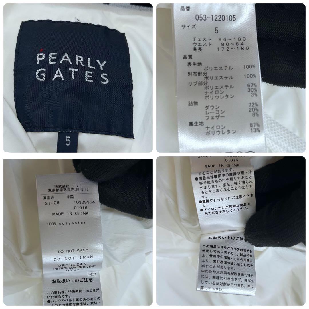 美品 PEARLY GATES パーリーゲイツ ダウンブルゾン フード付