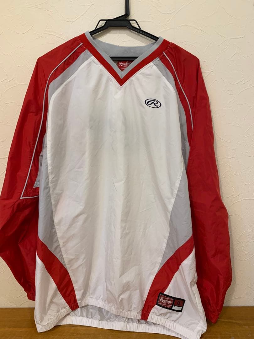 N0303-09★野球 Rawlings 長袖ナイロン 上着 / 練習着パンツ