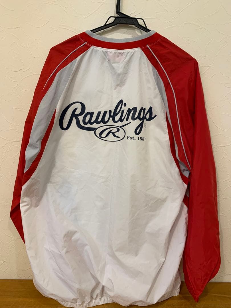 N0303-09★野球 Rawlings 長袖ナイロン 上着 / 練習着パンツ