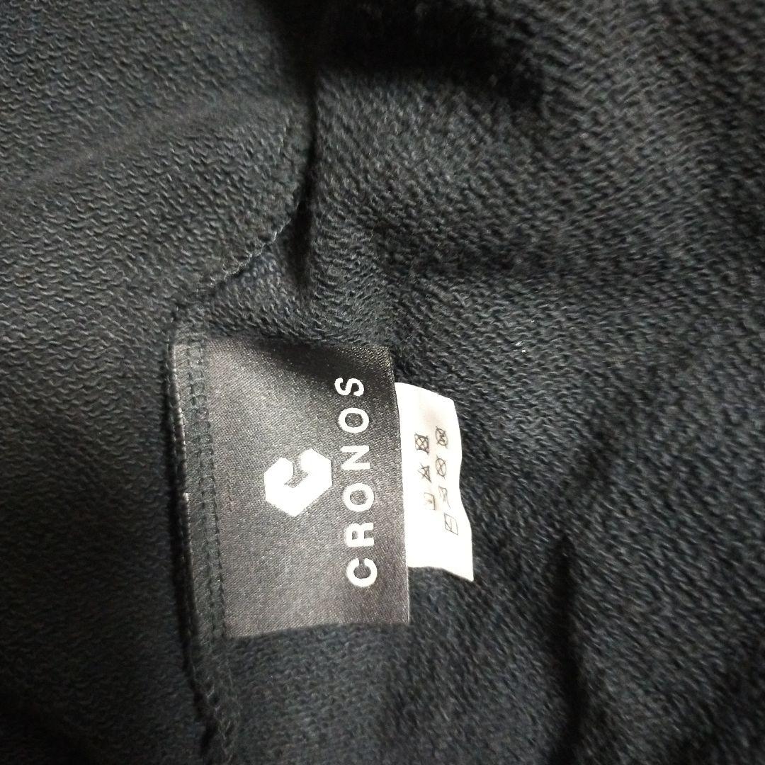 CRONOS ブラック パーカー フルジップ