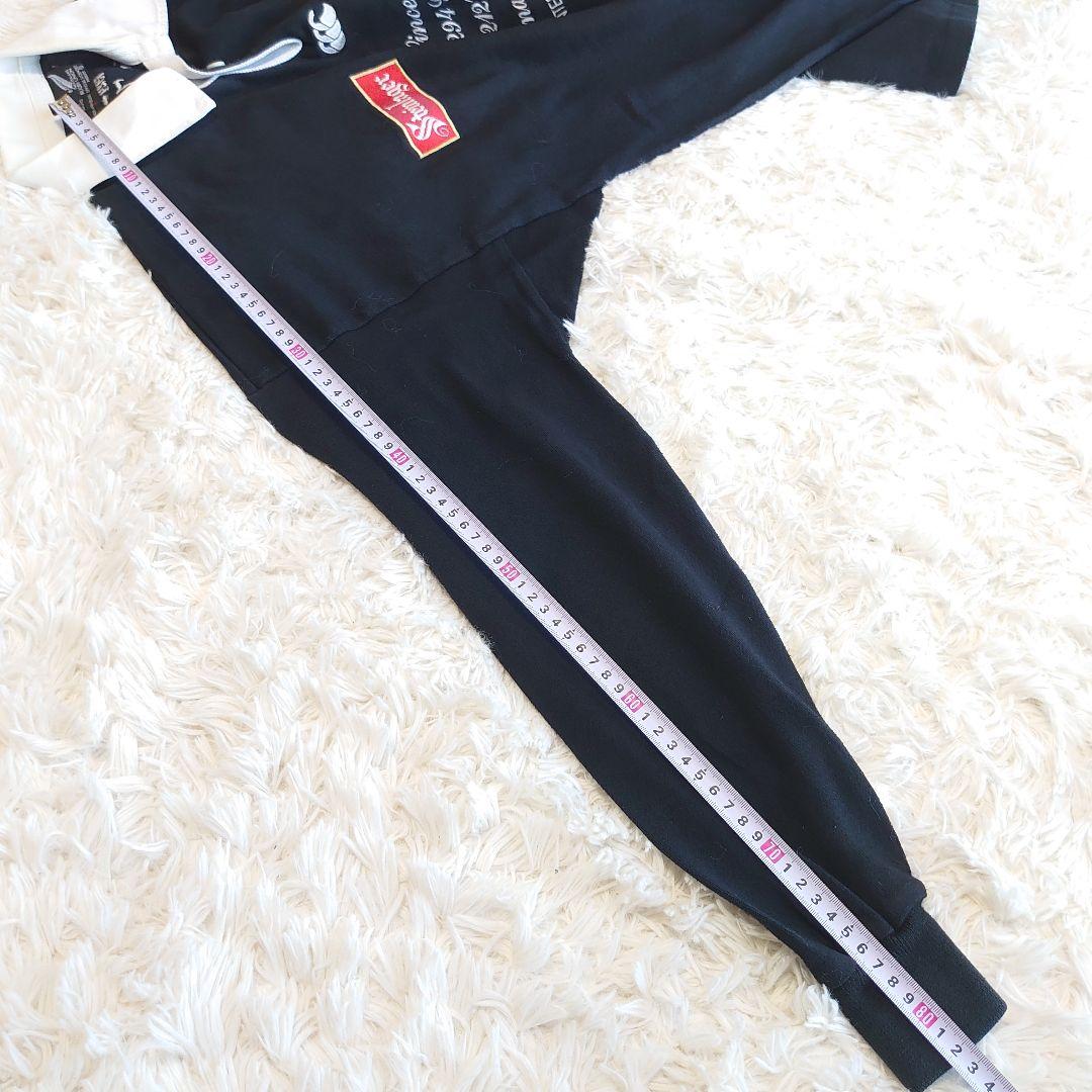 【激レア】カンタベリー オールブラックス 75周年 ロゴ刺繍 ラガーシャツ