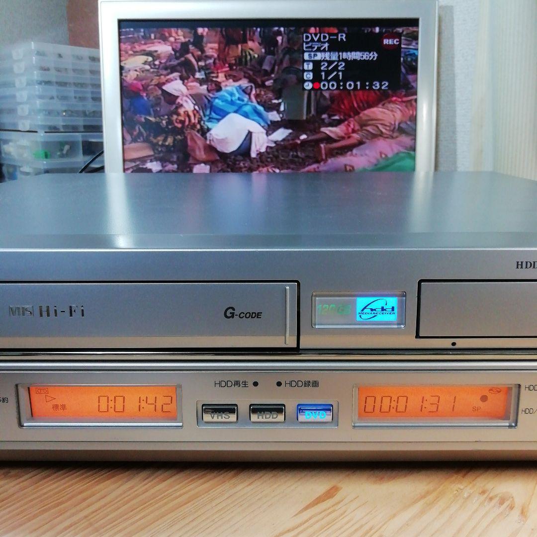 SHARP VHS/HDD/DVDレコーダー【DV-HRW35】