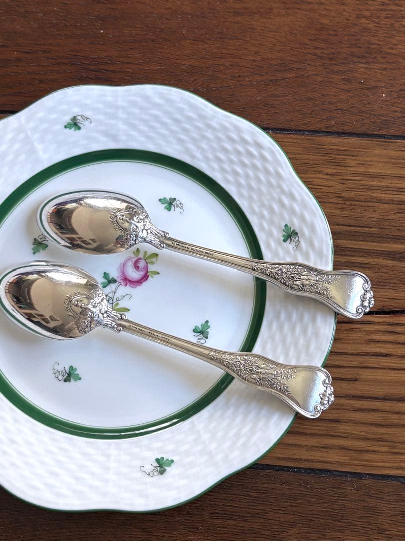 （至高）ティファニー オリンピアン ティースプーン ペア　スターリングシルバー