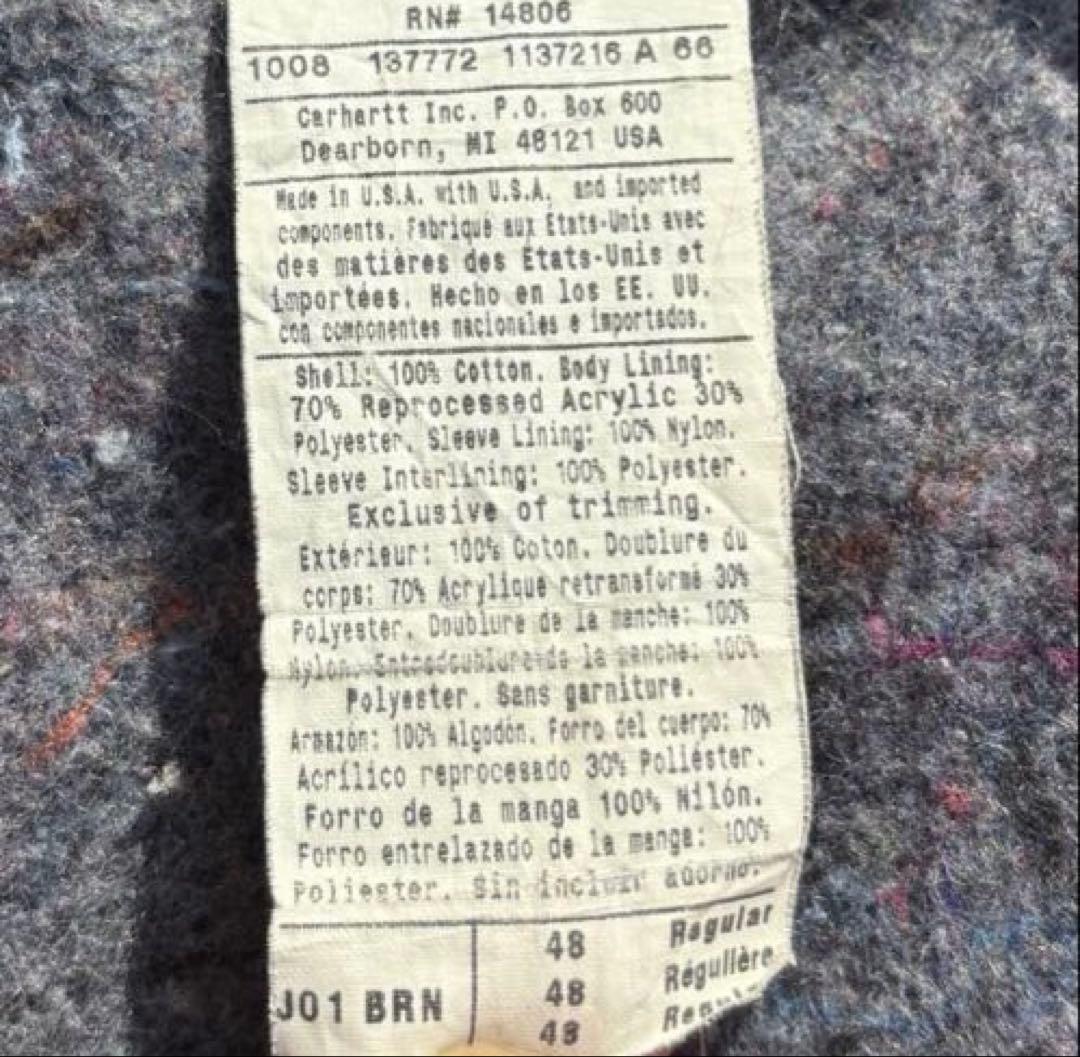 タ*シ様 Carhartt デトロイトジャケット　USA製