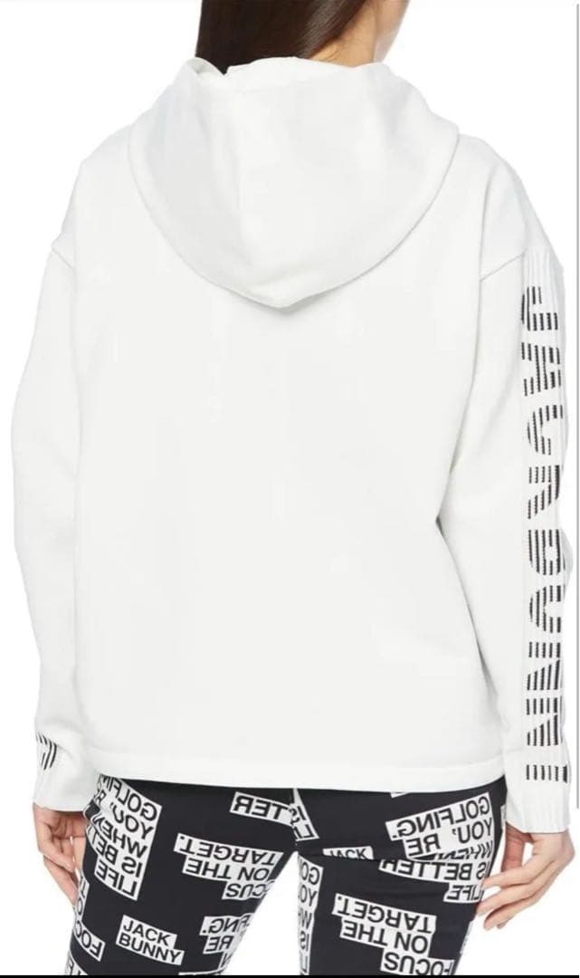 【0】 ジャックバニー レディース 長袖 ニットパーカー ドローコード・通気性