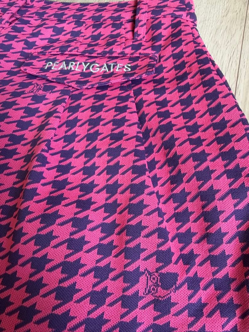 PEARLY GATES ハウンドトゥース スカート　サイズ1