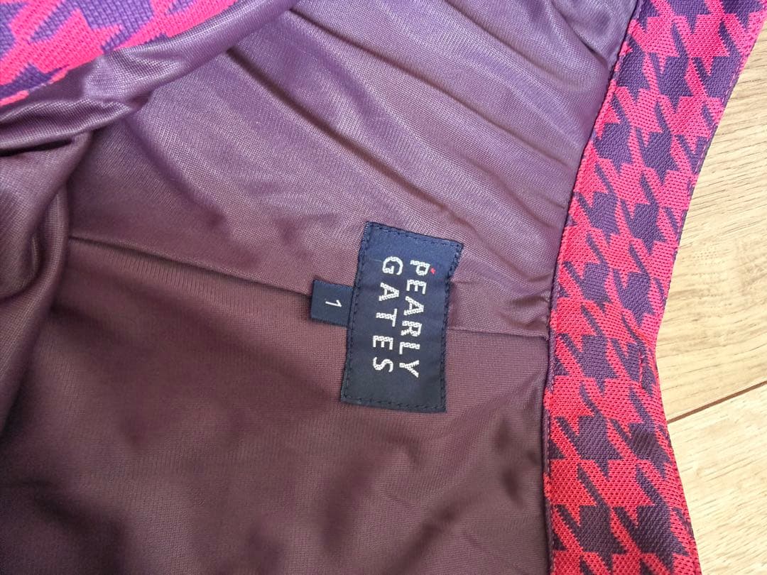 PEARLY GATES ハウンドトゥース スカート　サイズ1