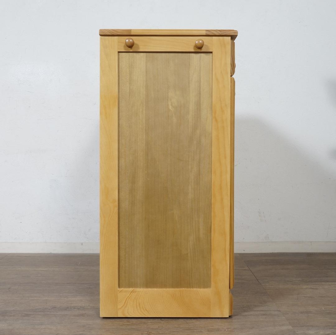 訳あり　　食器棚　天板タイル　ダストボックス　ゴミ箱 25L×2