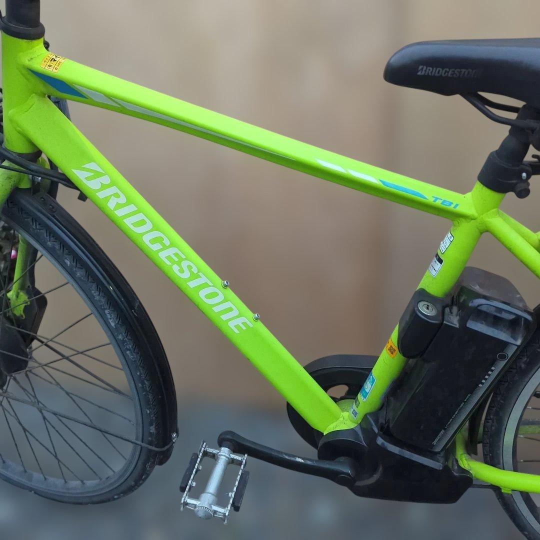 だんご　ブリヂストン 電動アシスト自転車 TB1 27インチ ネオンライム