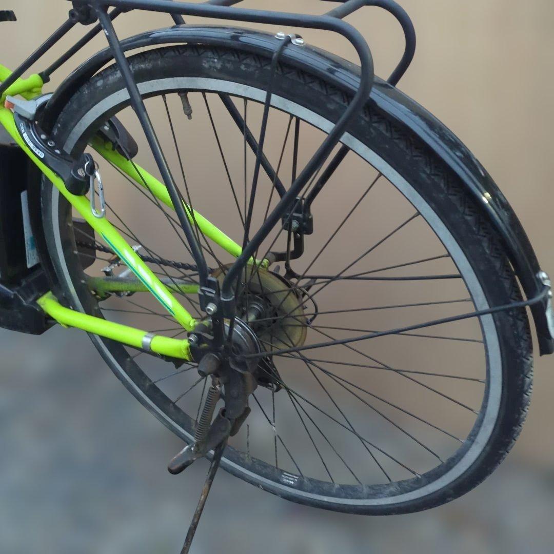 だんご　ブリヂストン 電動アシスト自転車 TB1 27インチ ネオンライム