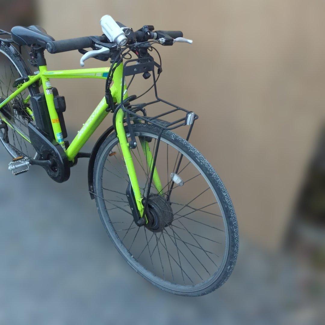 だんご　ブリヂストン 電動アシスト自転車 TB1 27インチ ネオンライム