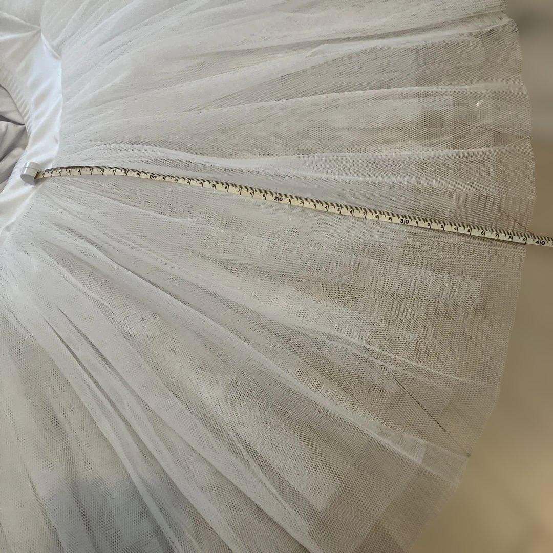 大人クラシックチュチュ 7段 ホワイト XL (Mサイズ着用可）本格仕様 試着