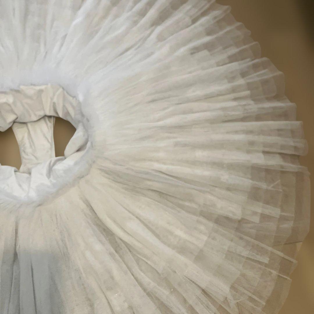 大人クラシックチュチュ 7段 ホワイト XL (Mサイズ着用可）本格仕様 試着
