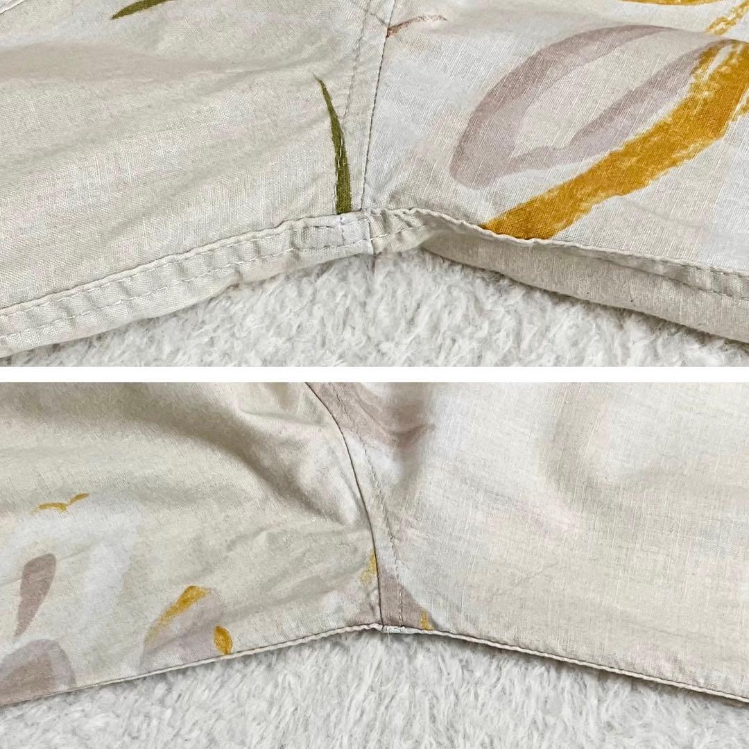 PAL'LAS PALACE パラスパレス　花柄長袖シャツ　3 ベージュ　水彩画