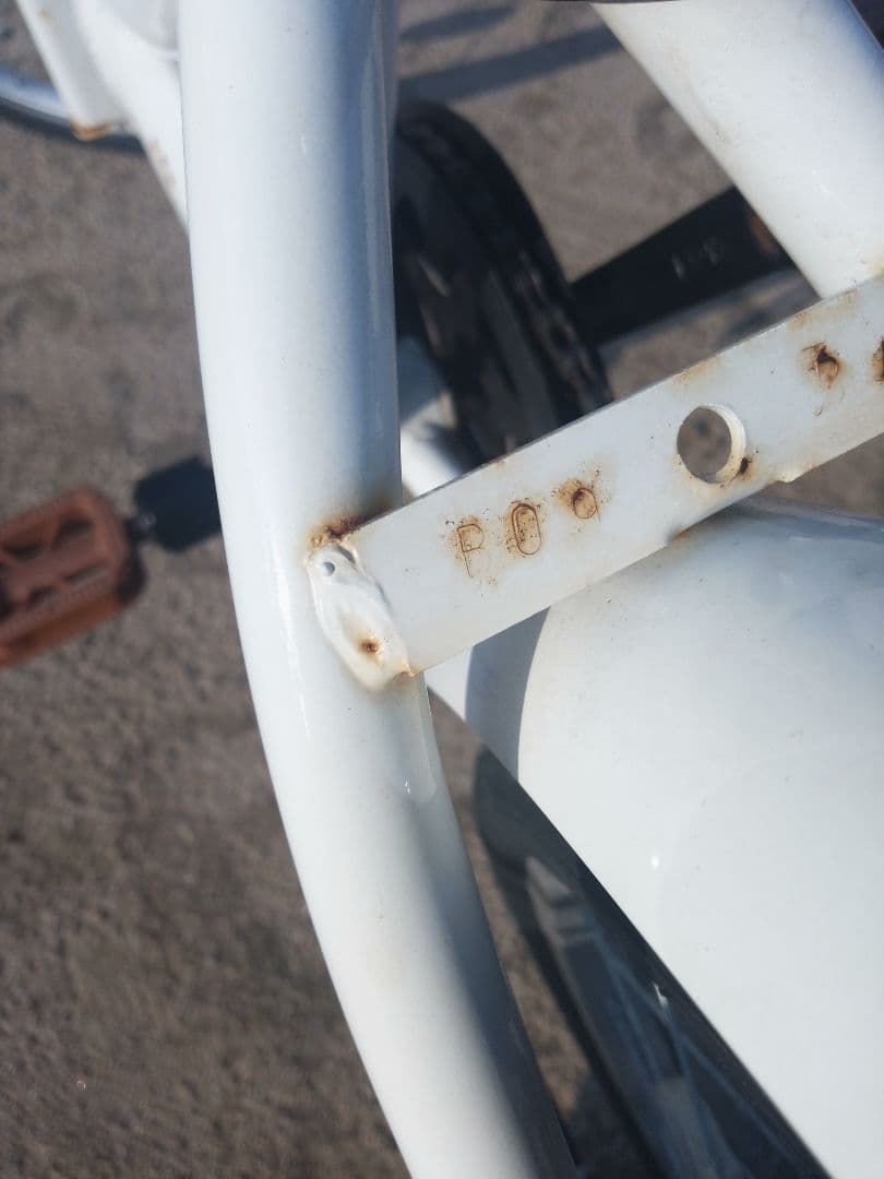 折りたたみ自転車 ホワイト 20インチ 汚れキズあり ヤマト置き配達可能