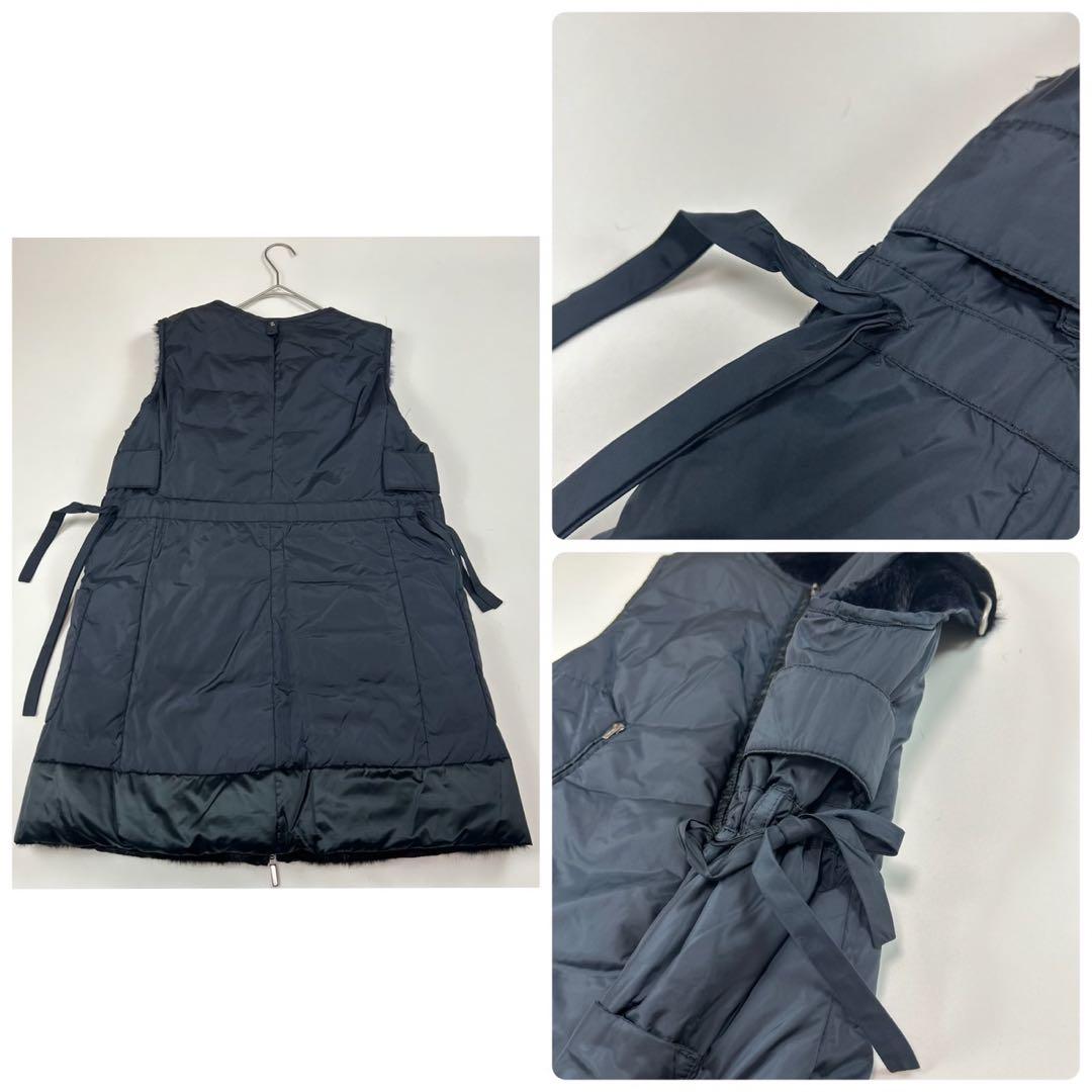 R170 L エスマックスマーラ リバーシブル ベストジレ ブラック レディース