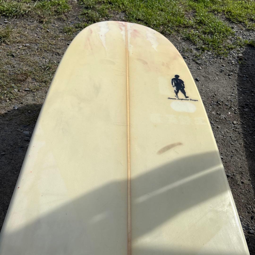 ウエムラサーフボードデザイン9.2ロングボードクリーム色