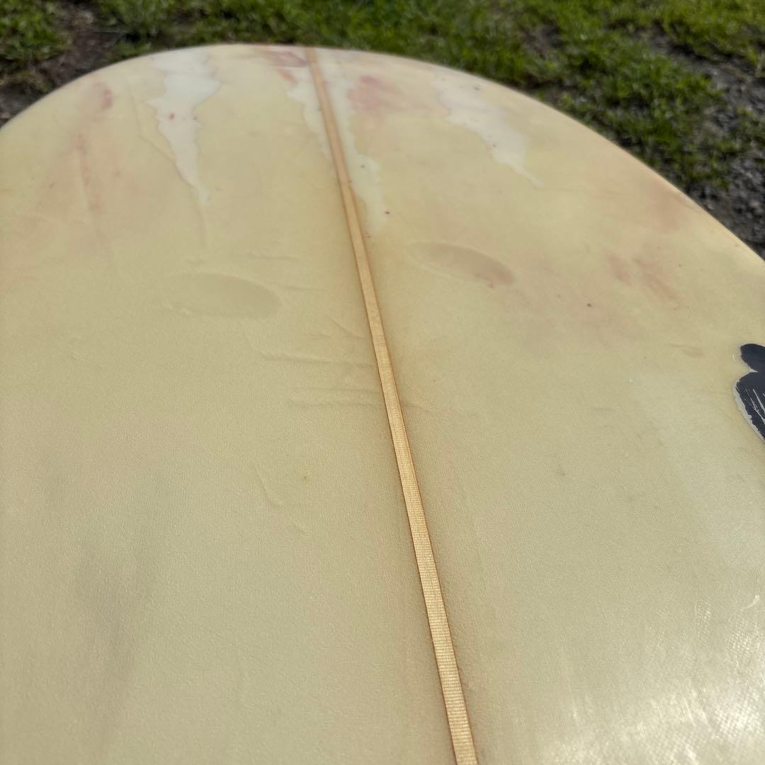 ウエムラサーフボードデザイン9.2ロングボードクリーム色
