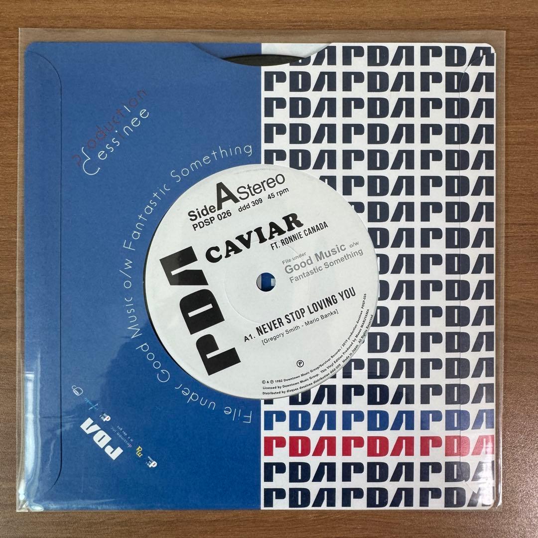 CAVIAR / NEVER STOP LOVING YOU 7インチレコード