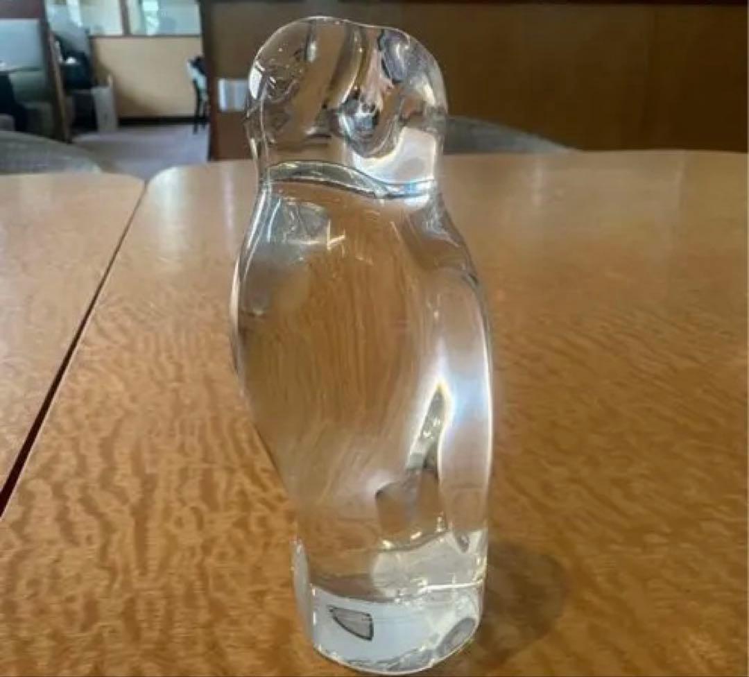 【開運】Baccarat バカラ 最高級クリスタル オブジェ フクロウ