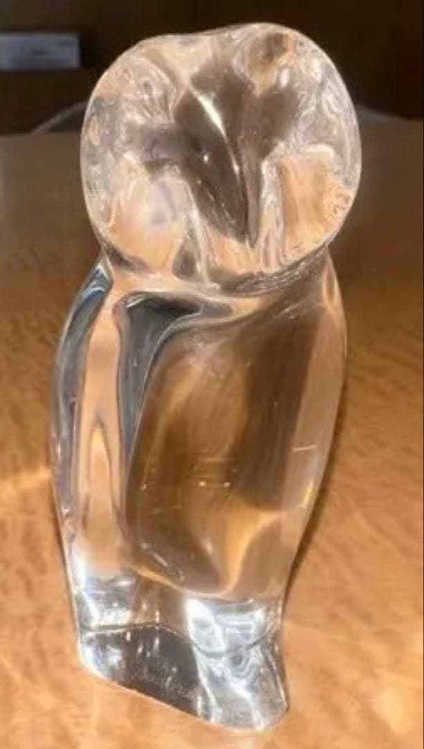 【開運】Baccarat バカラ 最高級クリスタル オブジェ フクロウ