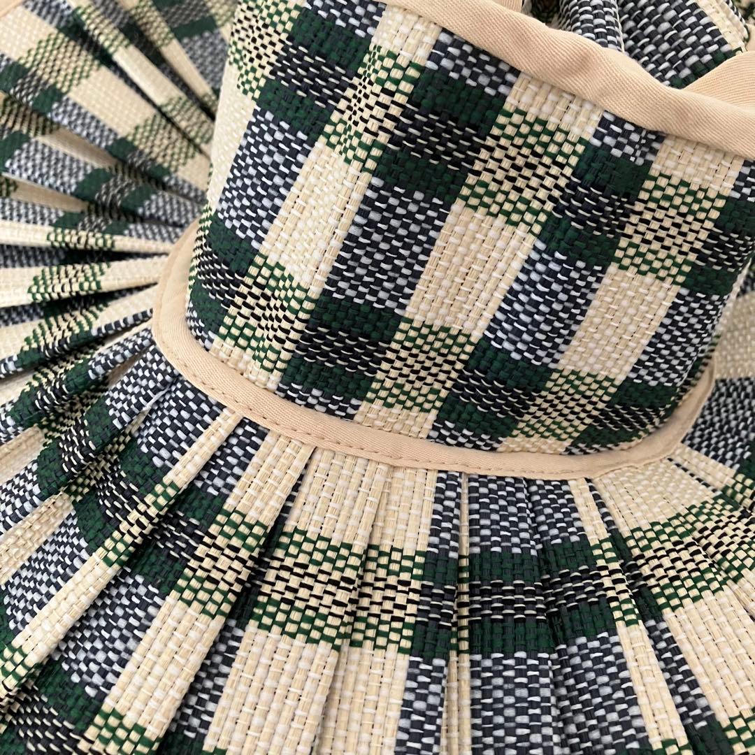 【美品】LORNA MURRAY ローナマーレイ　麦わら帽子　ハンドメイド　L