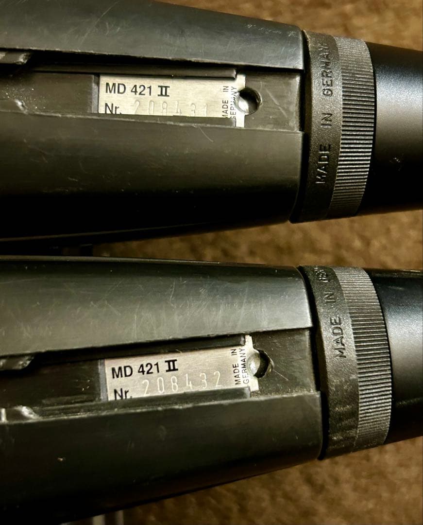 ゼンハイザー （MD-421 II）2本セット