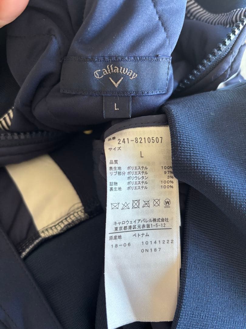 キャロウェイ ウインドブレーカー　中綿ブルゾン　レディースL 2WAY