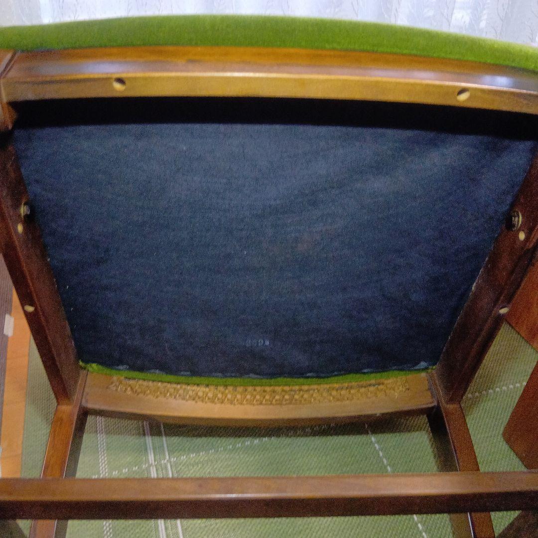 カリモクbackrest-rattan アーム付チェア コロニアル