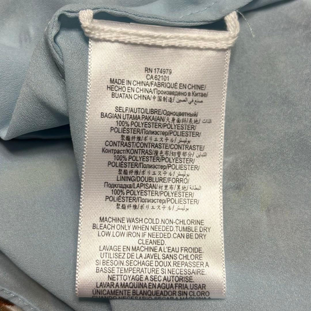 BCBG MAXAZRIA ロングワンピース　花柄　総柄　フラワー　ボウタイ