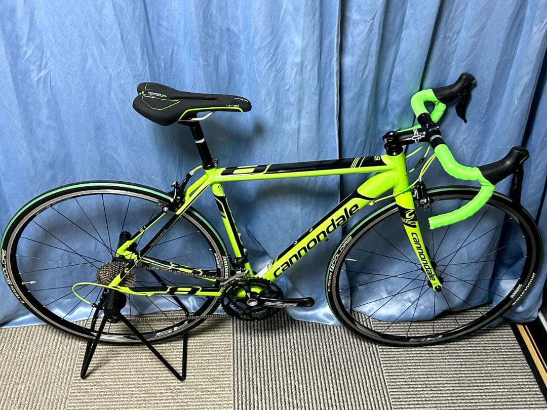 引取り大阪　Cannondale ロードバイクフレーム ネオンイエロー