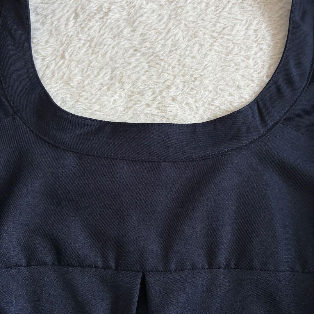 美品 ソージュ 洗える バンドカラーシャツワンピース TALL ロングワンピース