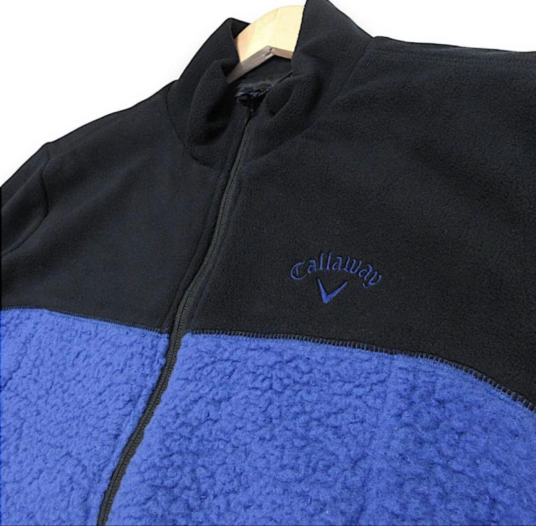★キャロウェイ★フルジップ・フリースブルゾン★M★起毛・裏地付・防風性★秋冬★