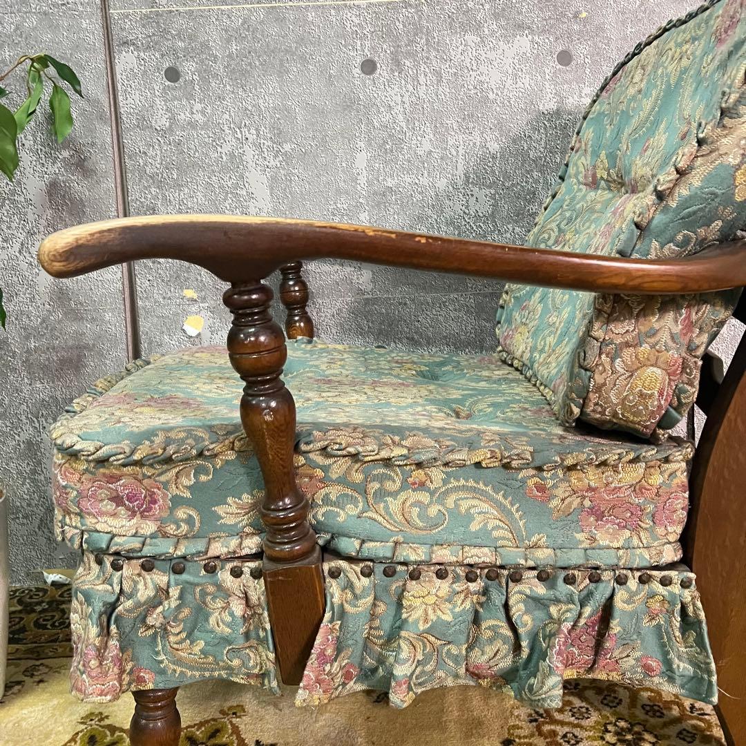 ꧁飛騨産業 HIDA꧂キツツキマーク リビングアームチェア ソファ 椅子 イス