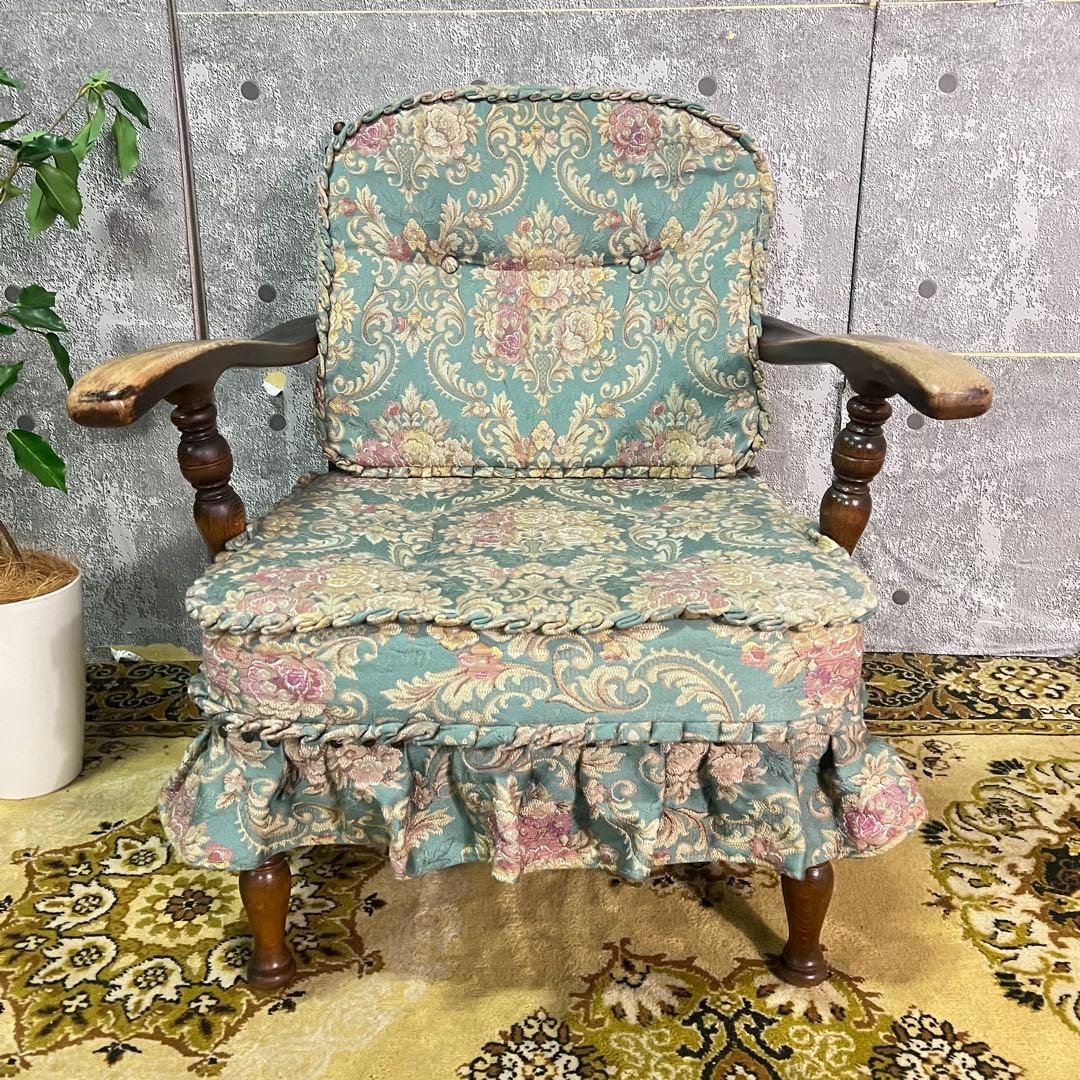 ꧁飛騨産業 HIDA꧂キツツキマーク リビングアームチェア ソファ 椅子 イス