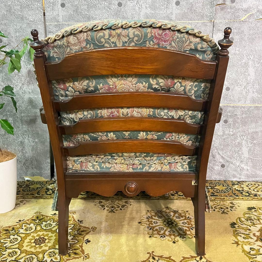 ꧁飛騨産業 HIDA꧂キツツキマーク リビングアームチェア ソファ 椅子 イス