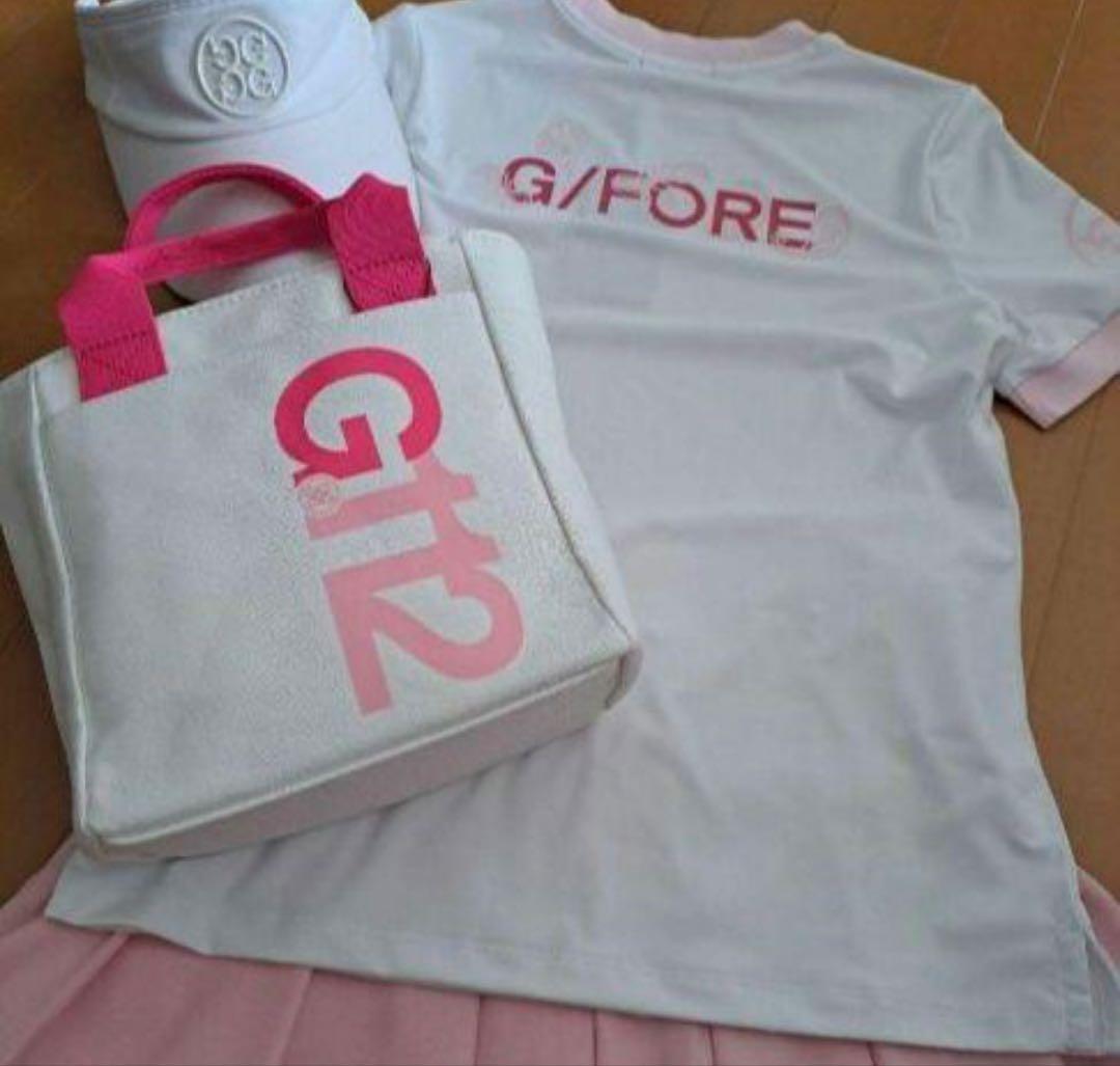 【新品未使用】G/FORE ゴルフ カート トート バッグ ホワイト/ピンク