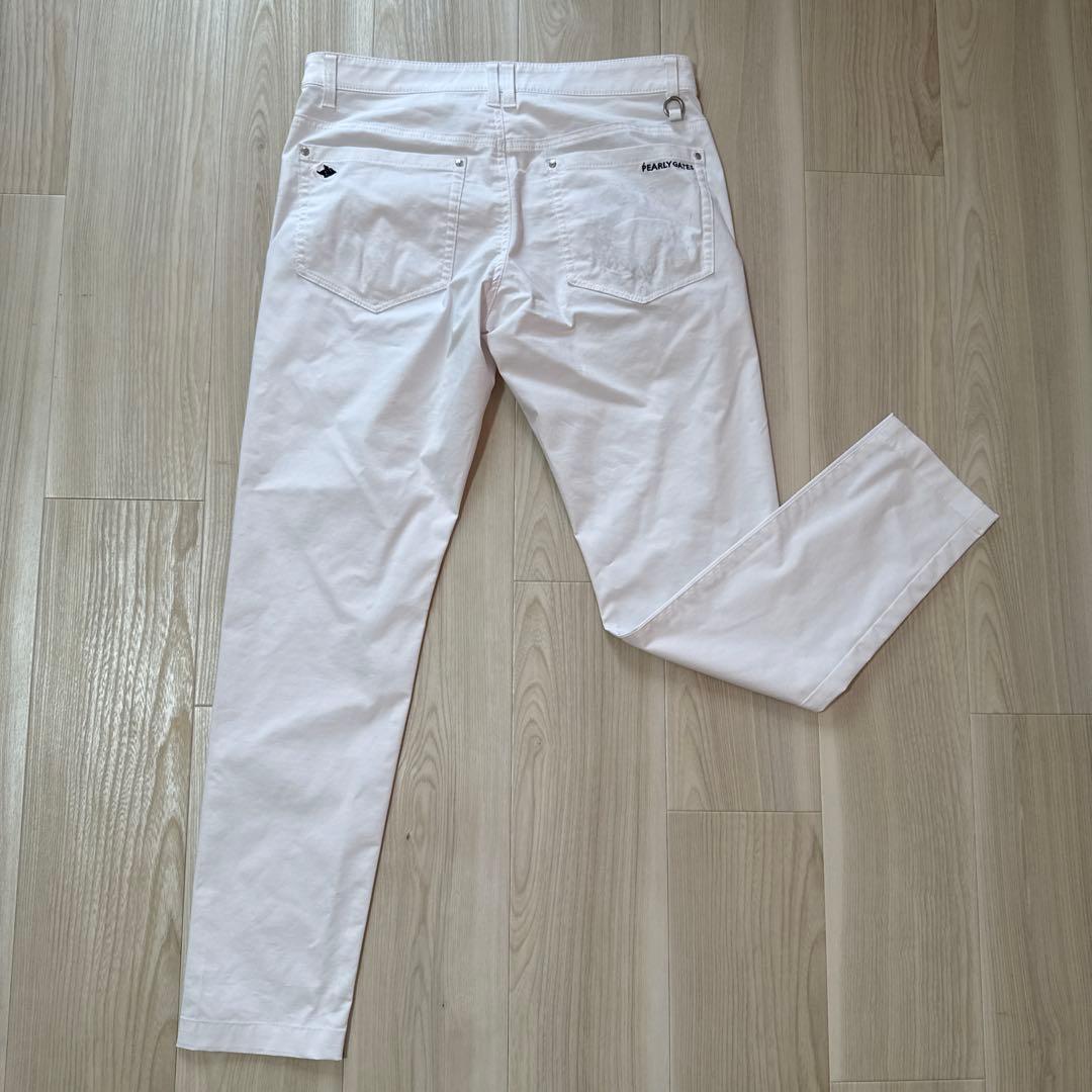 パーリーゲイツ　パンツ　白　4 ホワイト　ストレッチ　ゴルフ