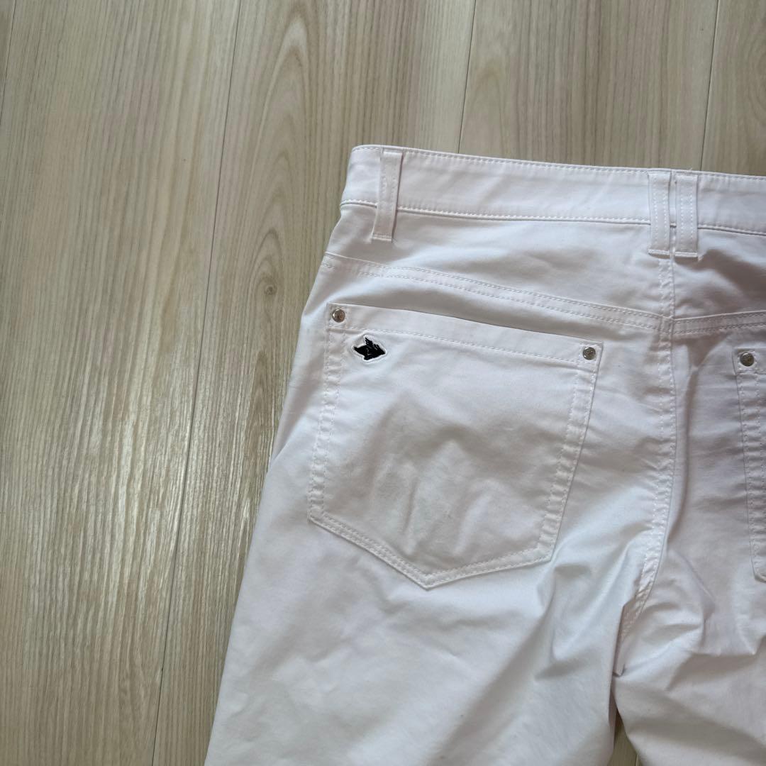 パーリーゲイツ　パンツ　白　4 ホワイト　ストレッチ　ゴルフ